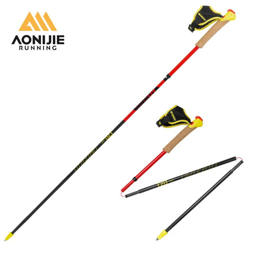 AONIJIE E4212 Folding Carbon fiber Hiking Poles with Quick Lock System, Ultralight for Hiking, Camping, Mountaining