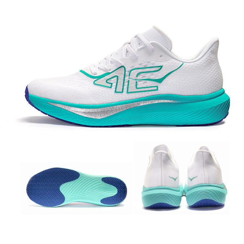 Cyan Marathon Running Cushioned Lightweight Breathable Shoes