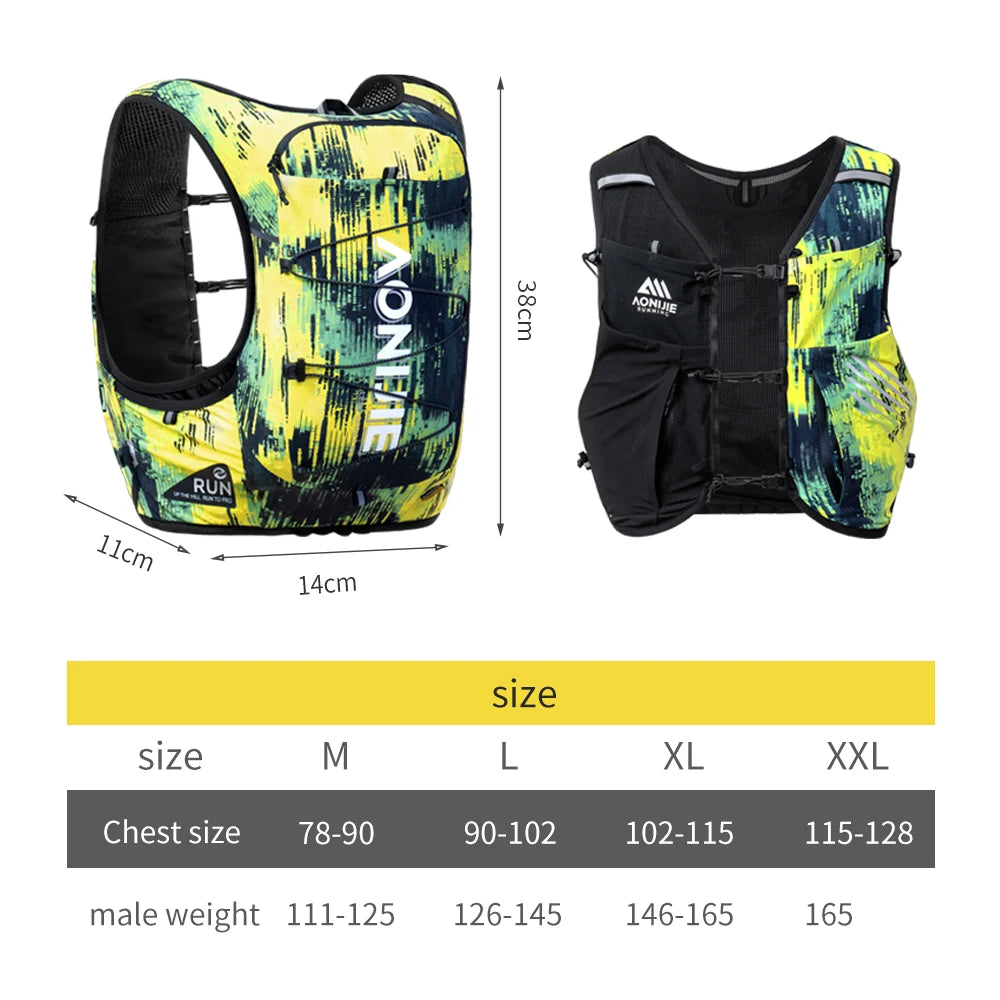 AONIJIE -10L Large Capacity Professional Camouflage Color Trail Running Backpack-C9116