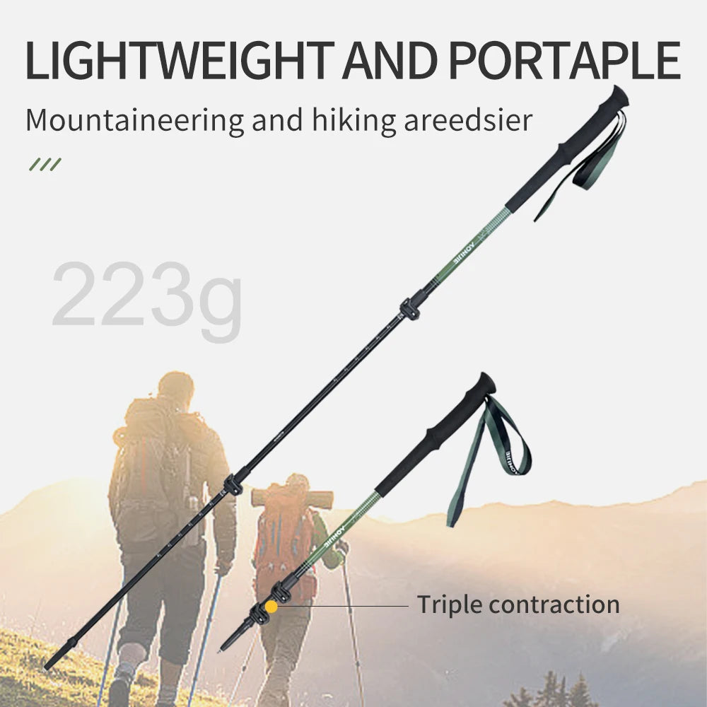 AONIJIE E4215 Folding Trekking Poles Retractable Cross-country Running Poles