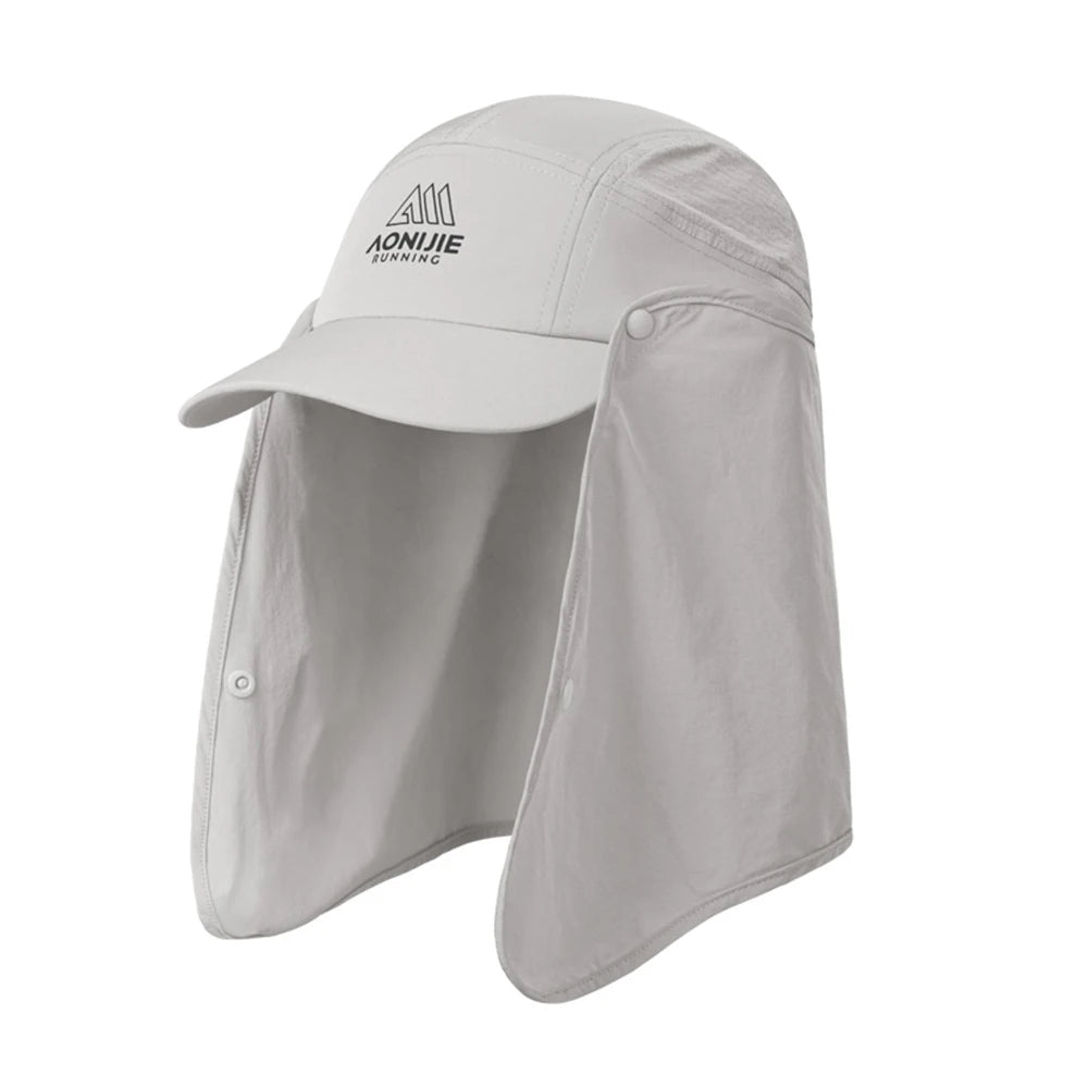 AONIJIE - Unisex Sun Protection Cap - Long Detachable Sunscreen Shawl Fishing Hat Suitable - E4626