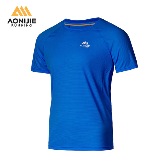 AONIJIE - Men’s Performance T-Shirt - Quick-Dry, Breathable, Reflective - FM5178