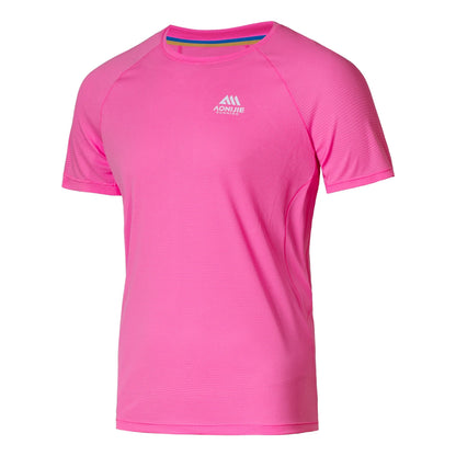 AONIJIE - Men’s Performance T-Shirt - Quick-Dry, Breathable, Reflective - FM5178