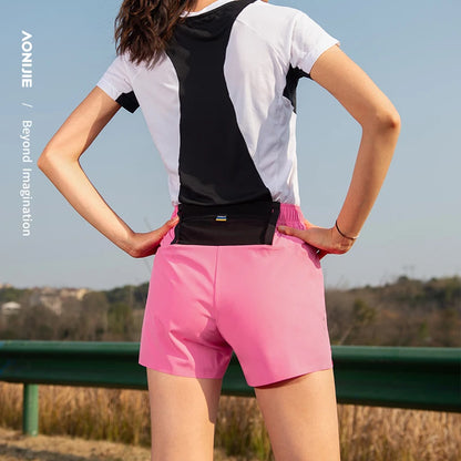 AONIJIE - Women's Running Shorts - Lightweight, Quick Dry with Pockets - FW6199