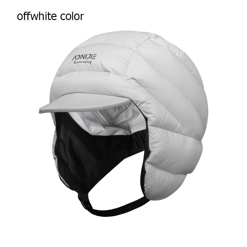 AONIJIE M35 Winter White Duck Down Hat Cap