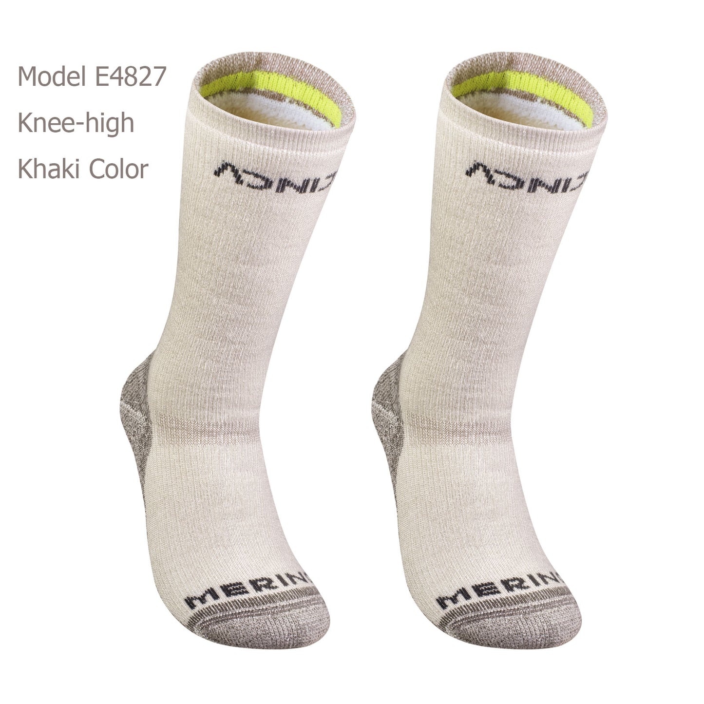 Ein Paar AONIJIE E4826 E4827 Sport-Schneesocken aus Wolle 