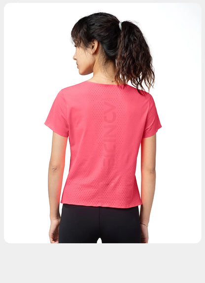 AONIJIE - Women's Quick-Dry Sports T-Shirt - Breathable Running & Fitness Top - FW6191