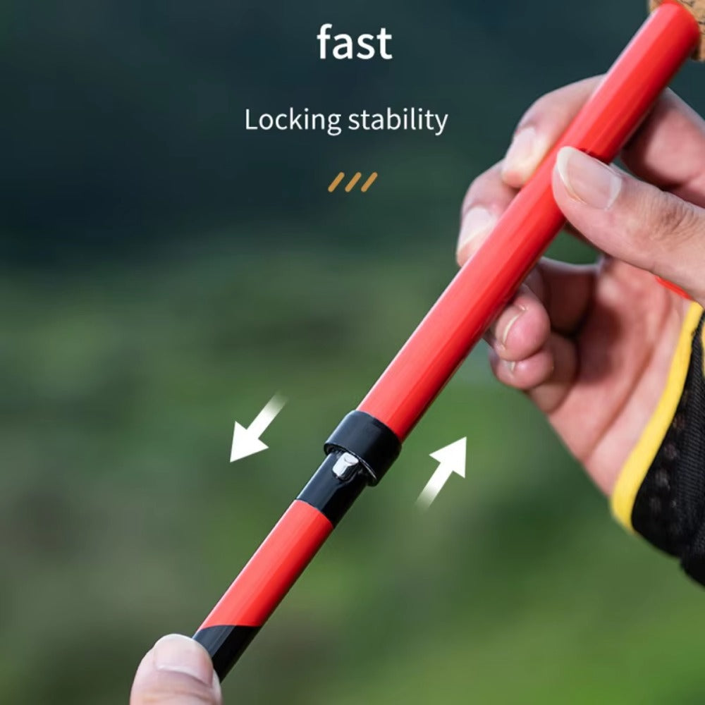 AONIJIE E4212 Folding Carbon fiber Hiking Poles with Quick Lock System, Ultralight for Hiking, Camping, Mountaining