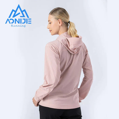 AONIJIE FW5136 Wasserdichte, dünne Sportjacke für Damen