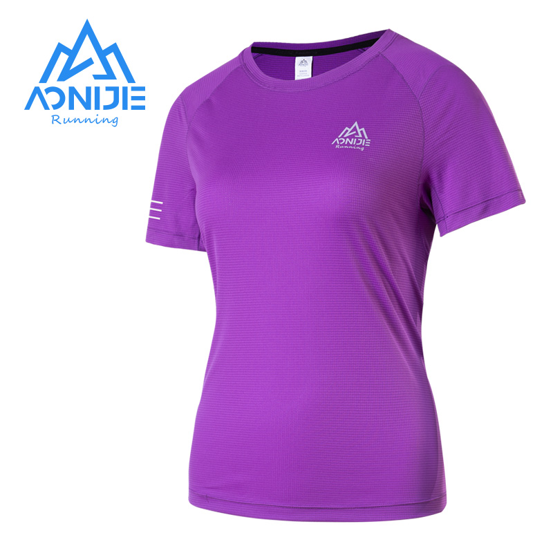 AONIJIE FW5135 여성 경량 속건 스포츠 티셔츠 