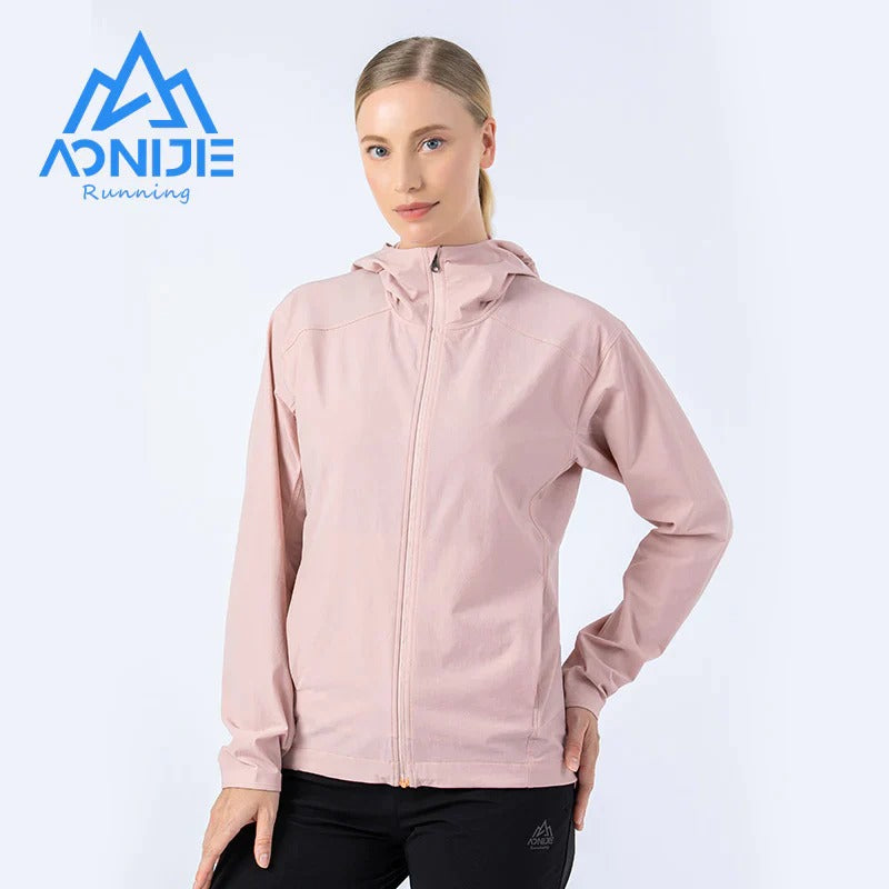 AONIJIE FW5136 Wasserdichte, dünne Sportjacke für Damen